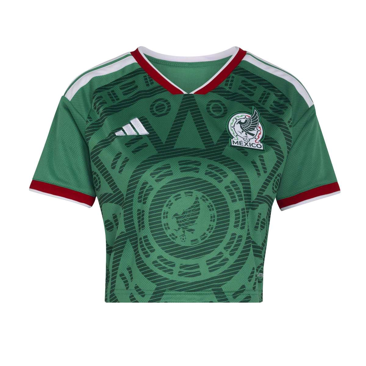 adidas Women's Mexico 26 Home Cropped Jersey-1