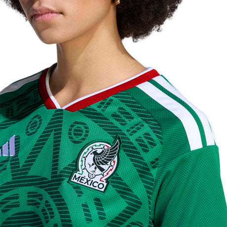 adidas Women's Mexico 26 Home Cropped Jersey-4