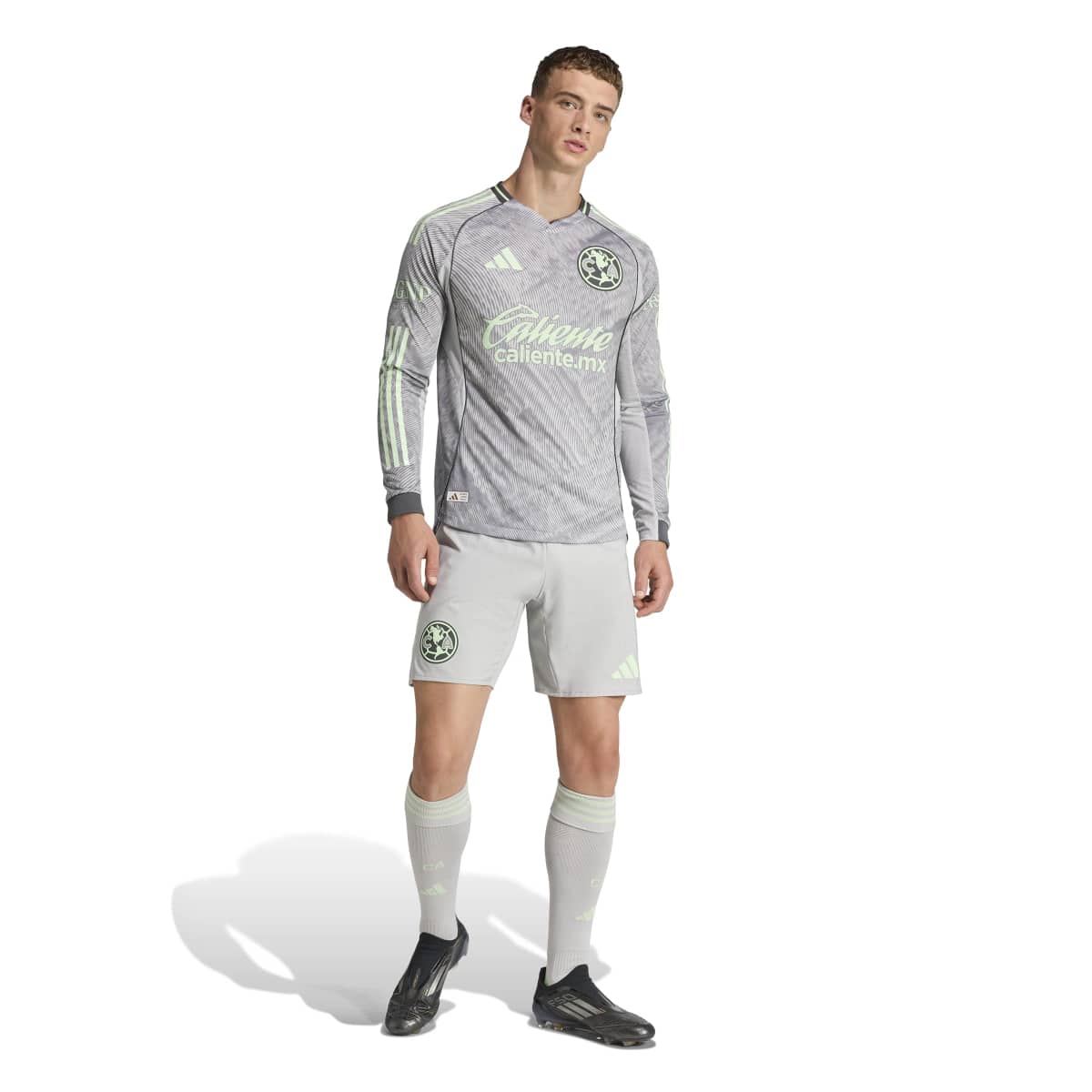 adidas Men's Club America 25/26 Third Authentic Long Sleeve Jersey-4