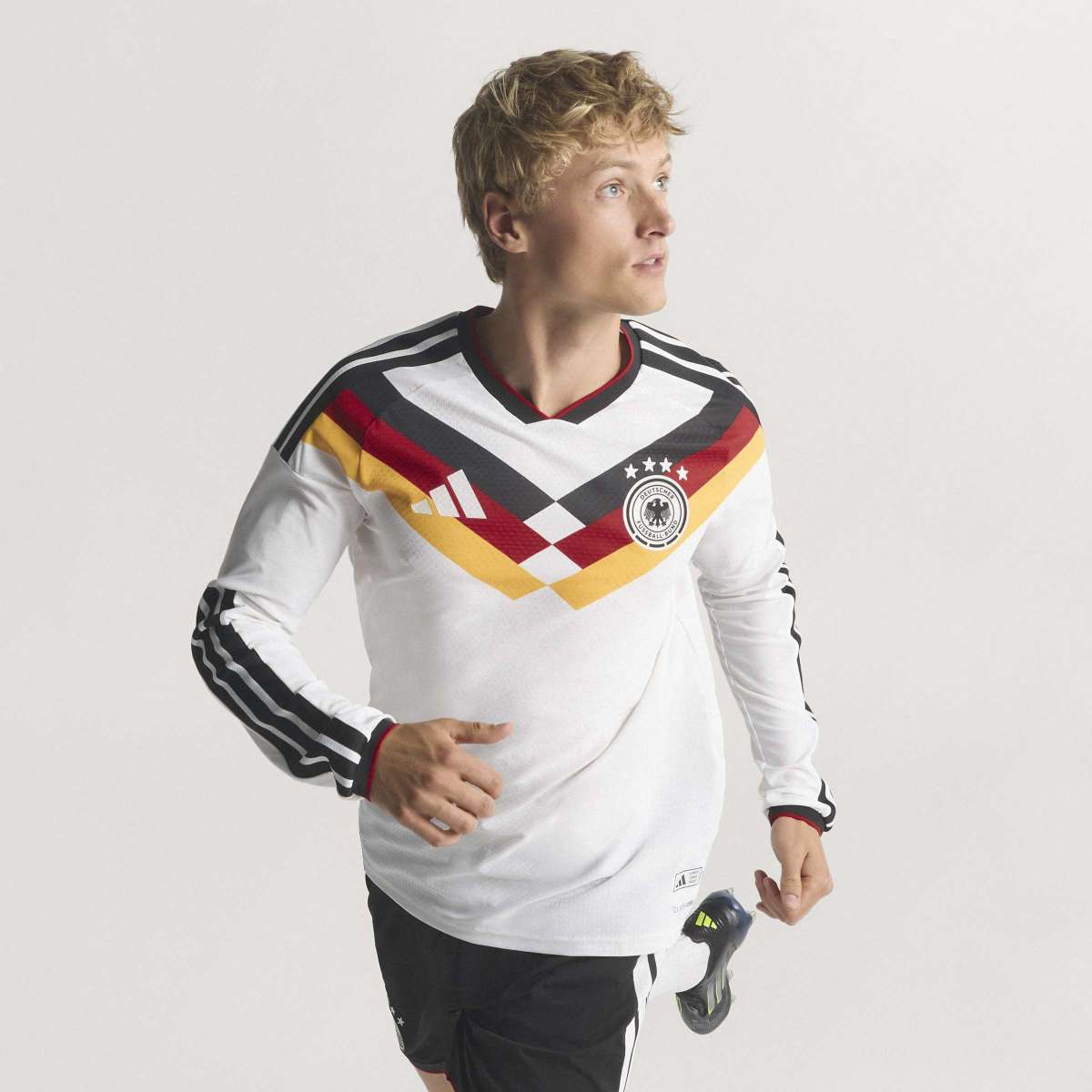 adidas Men's Germany 26 Home Authentic Long Sleeve Jersey-8