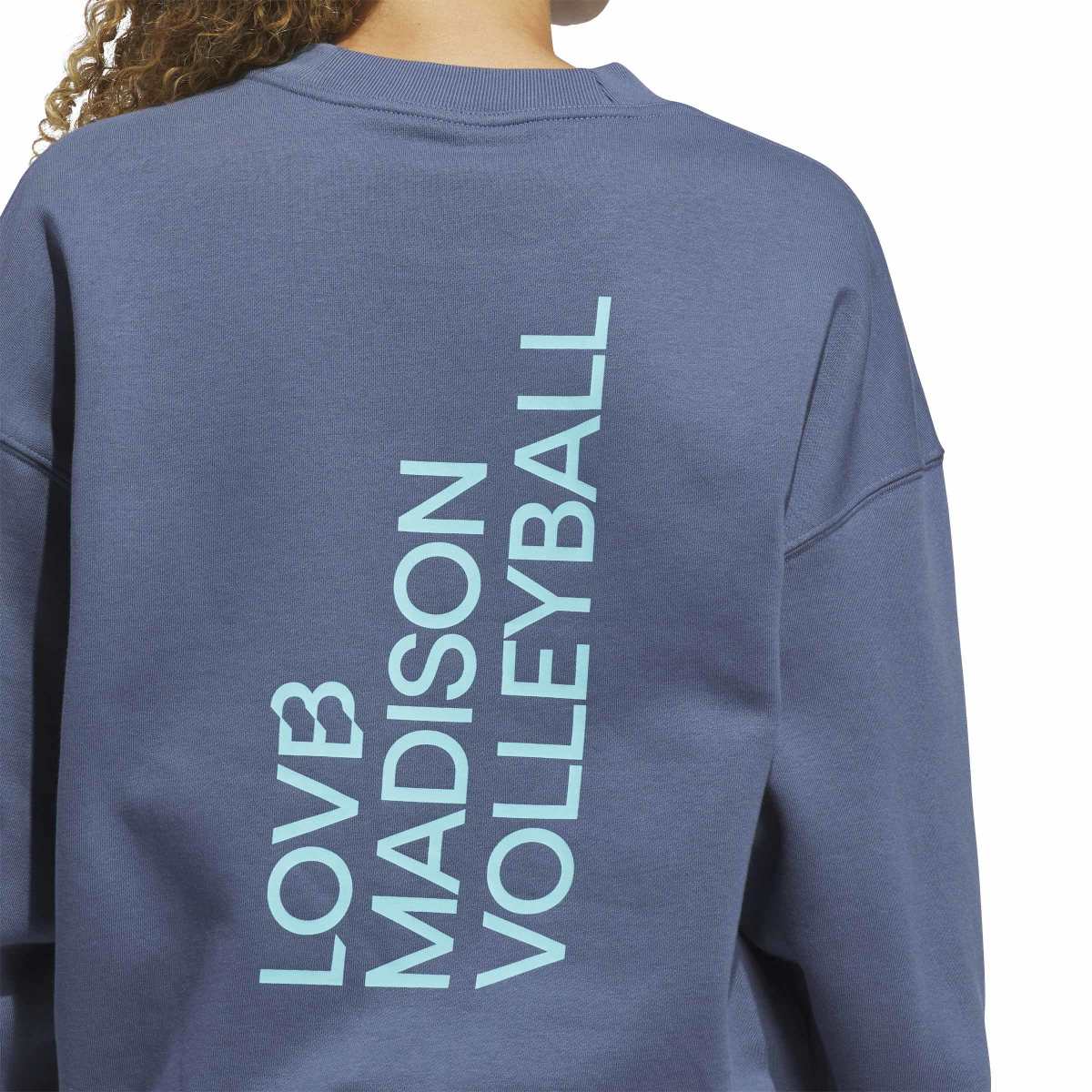 adidas Women's LOVB City Graphics Pullover Crew-7