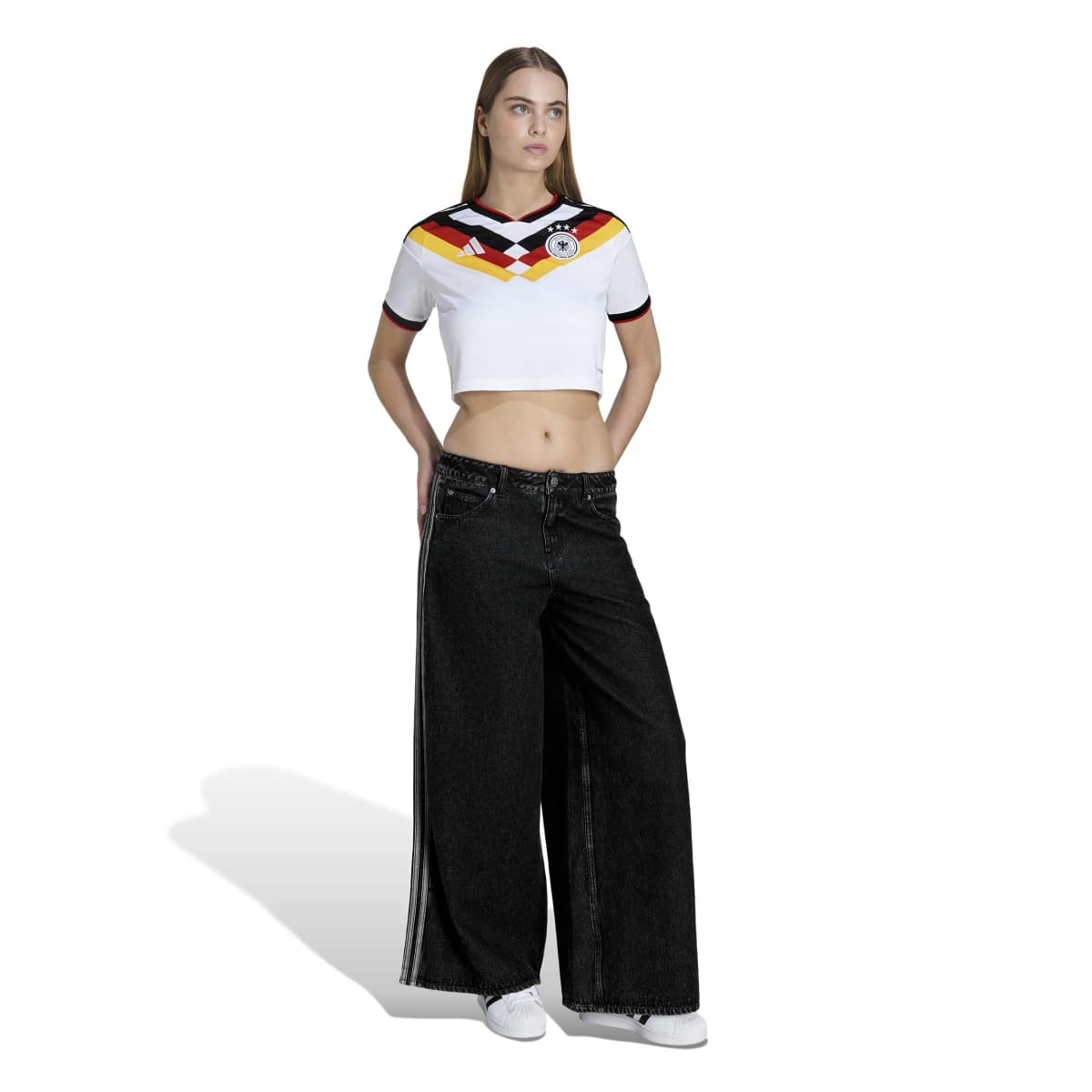 adidas Women's Germany 26 Home Cropped Jersey-3