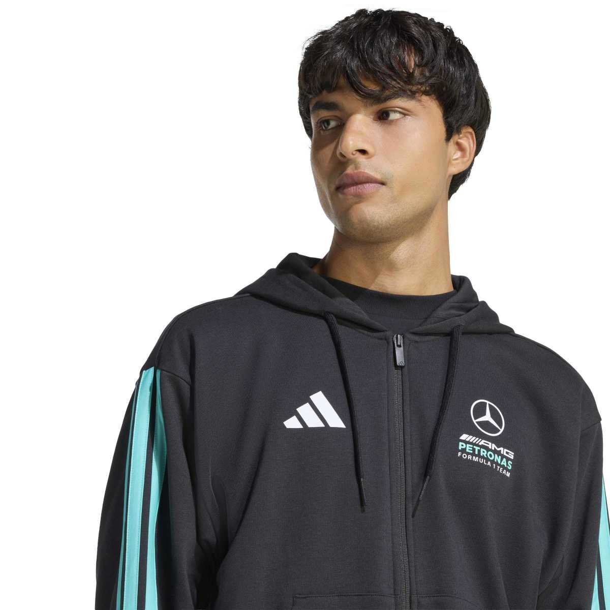 adidas Men's Mercedes - AMG Petronas Formula 1 Team DNA Full Zip Hoodie-5
