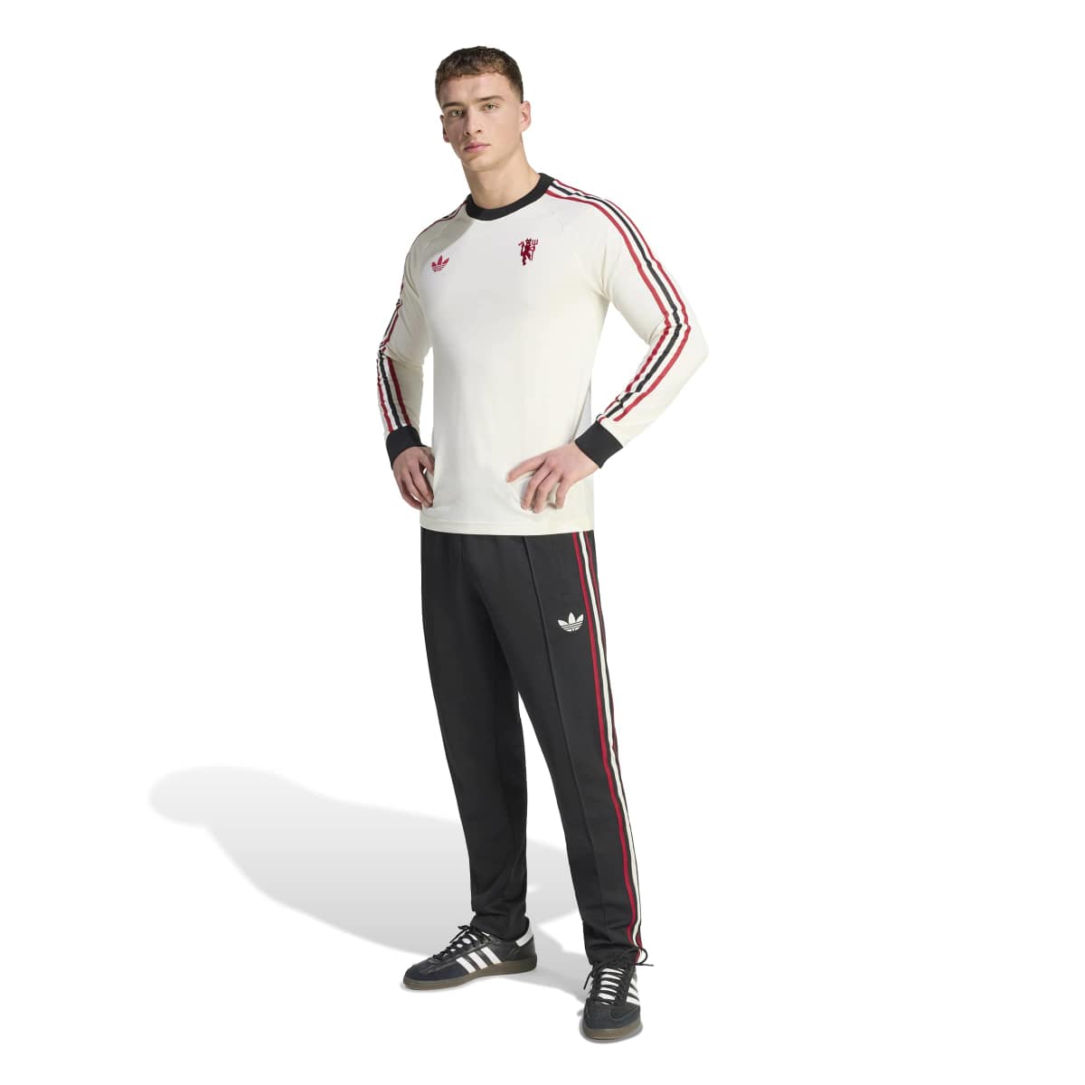 adidas Men's Manchester United Originals Long Sleeve T-Shirt-5