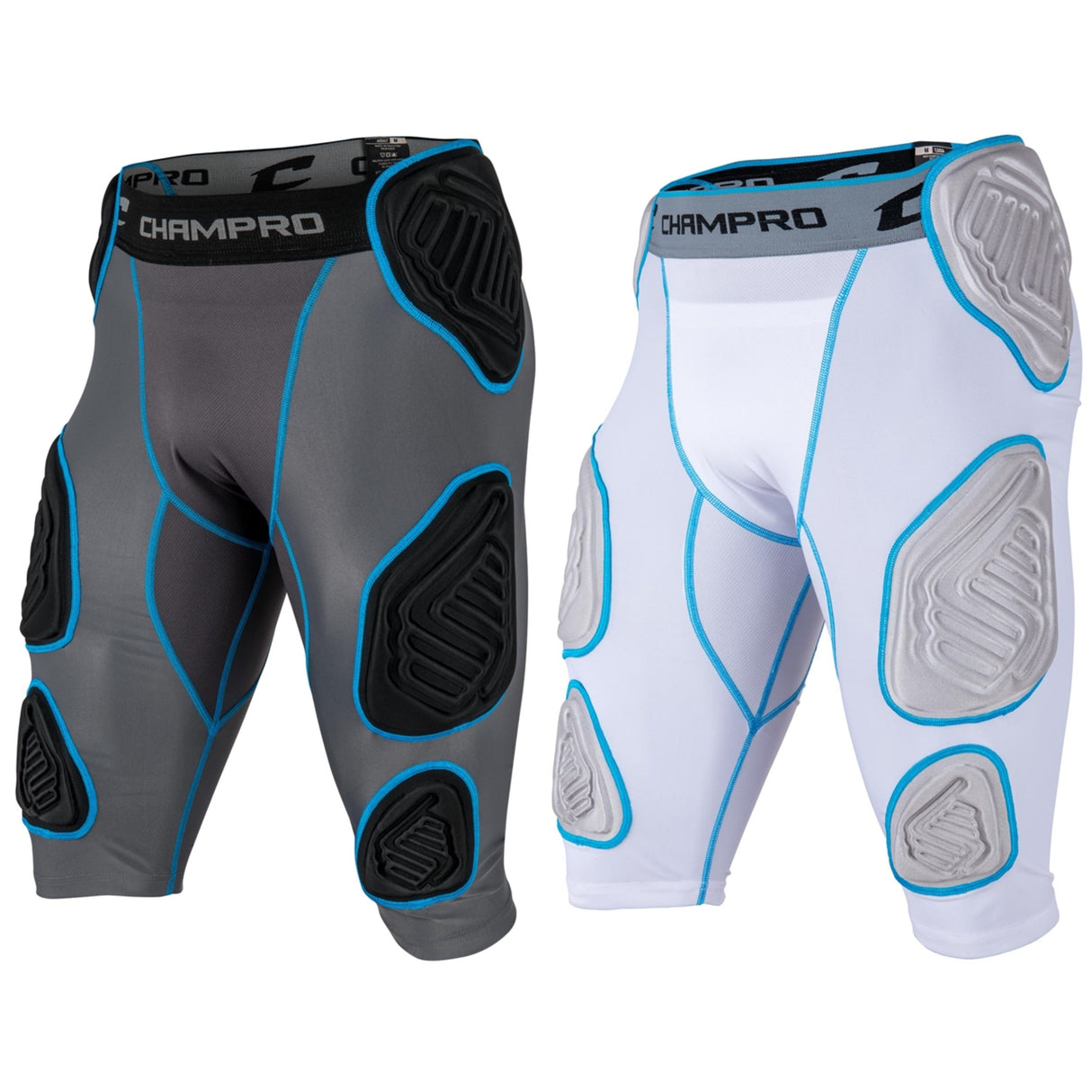 Champro Men's Bull-Rush 7 Pad Football Girdle
