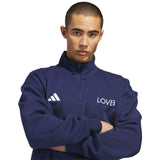adidas Unisex LOVB Fleece Volleyball Quarter-Zip-4