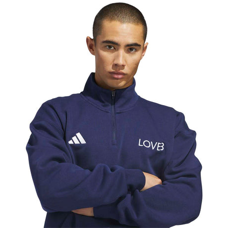 adidas Unisex LOVB Fleece Volleyball Quarter-Zip-4