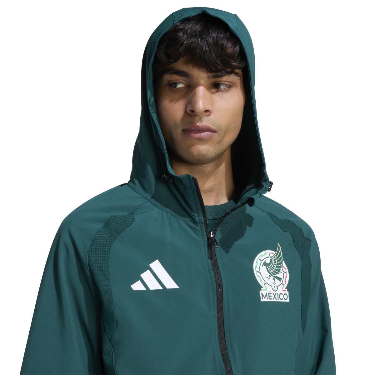 adidas Men's Mexico Tiro Travel Full Zip Windbreaker-5
