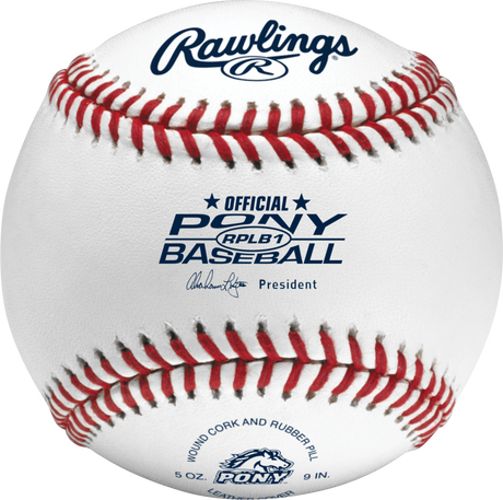 Rawlings RPLB1 Pony League Competition Grade Baseballs - 1 Dozen