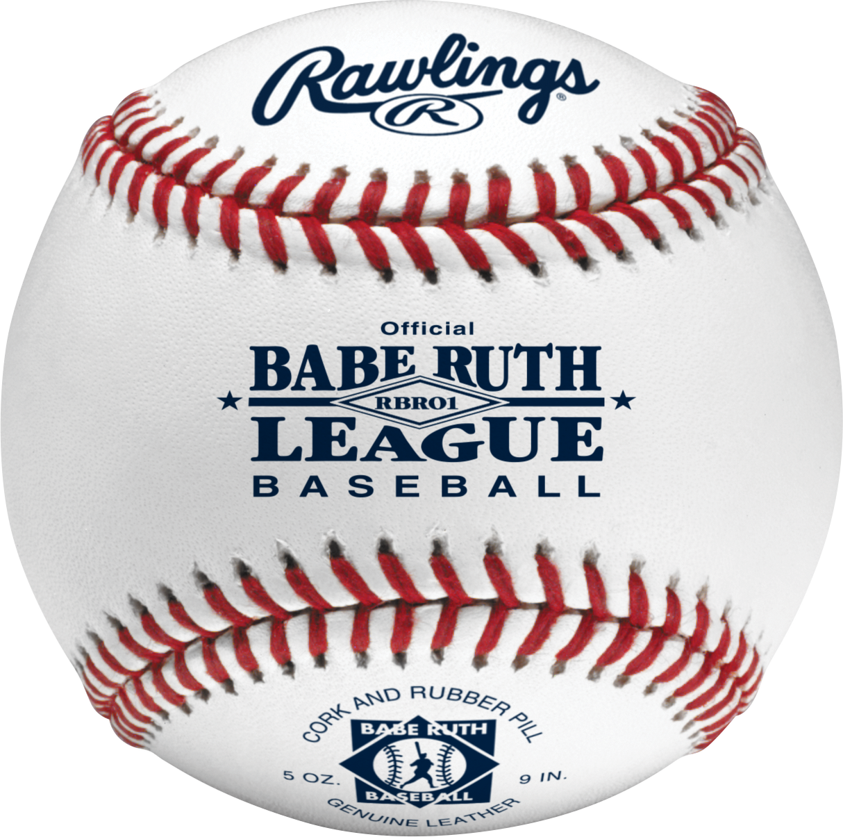 Rawlings RBRO1 Babe Ruth Competition Grade Baseballs - 1 Dozen