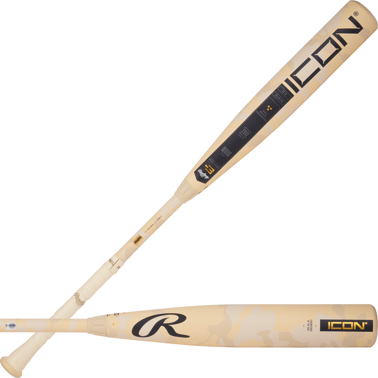 Rawlings Icon BBCOR -3 Baseball Bat-1
