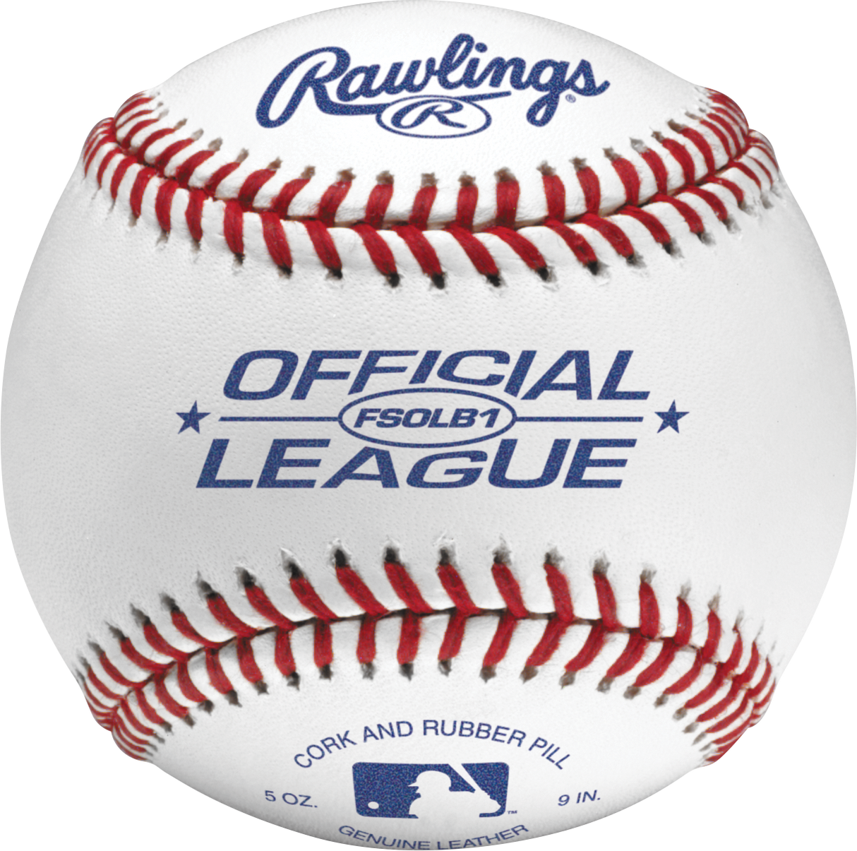 Rawlings Fsolb1 Flat Seam Composite Cork/rubber Center Baseballs