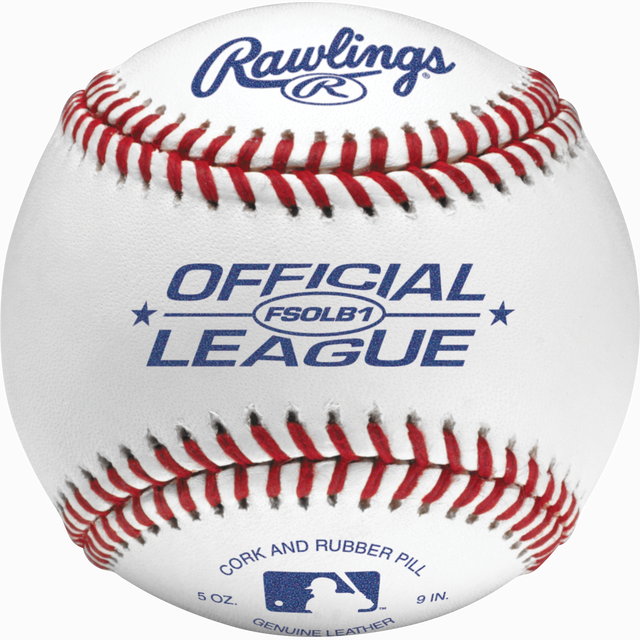 Rawlings Fsolb1 Flat Seam Composite Cork/rubber Center Baseballs