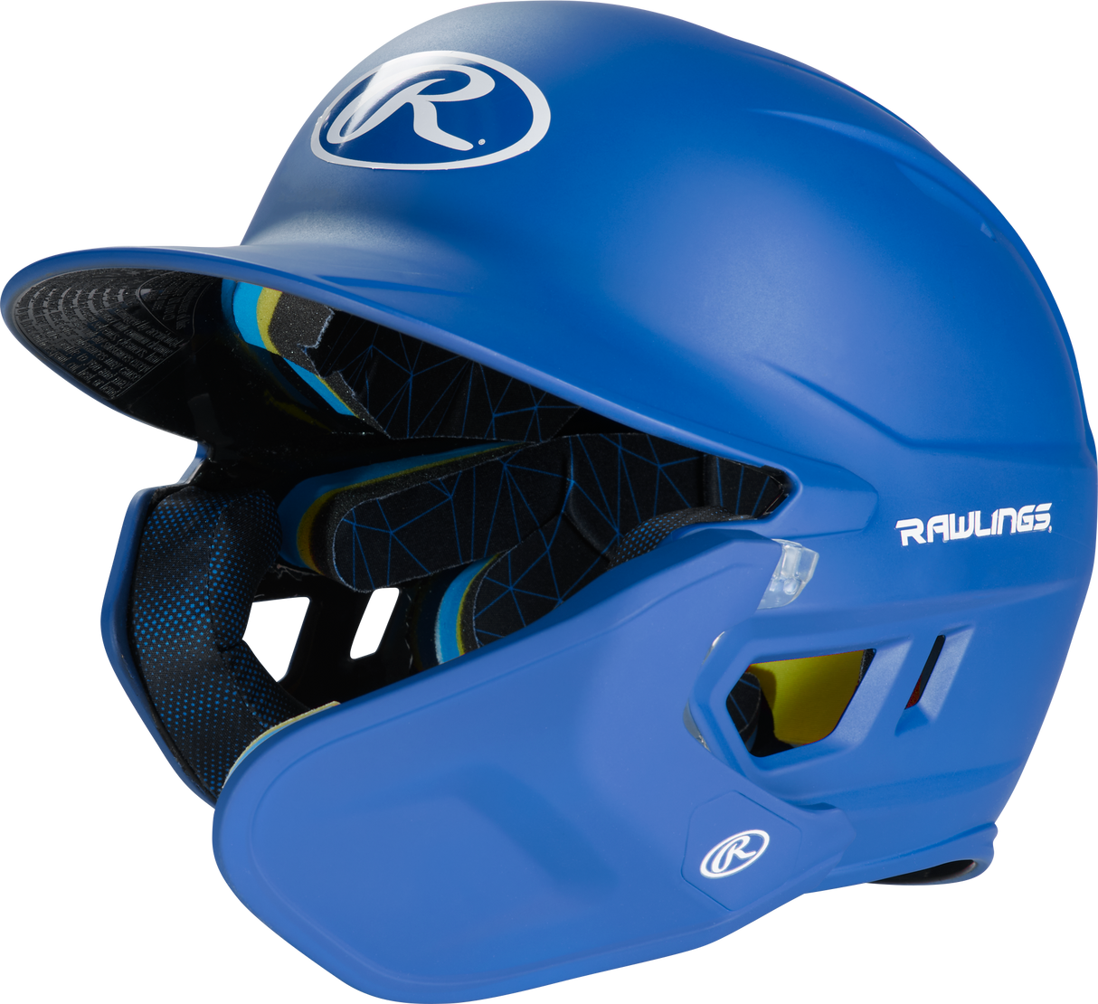 Rawlings Senior 2022 Mach 1-tone Matte Baseball Batting Helmet with Jaw Pad-1