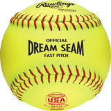Rawlings Worth ASA Nfhs Official 12 Inch Dream Seam High Density Cork Core Leather Softballs (indivually Boxed)-1