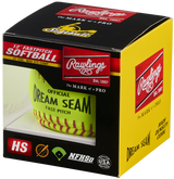 Rawlings Worth ASA Nfhs Official 12 Inch Dream Seam High Density Cork Core Leather Softballs (indivually Boxed)-2