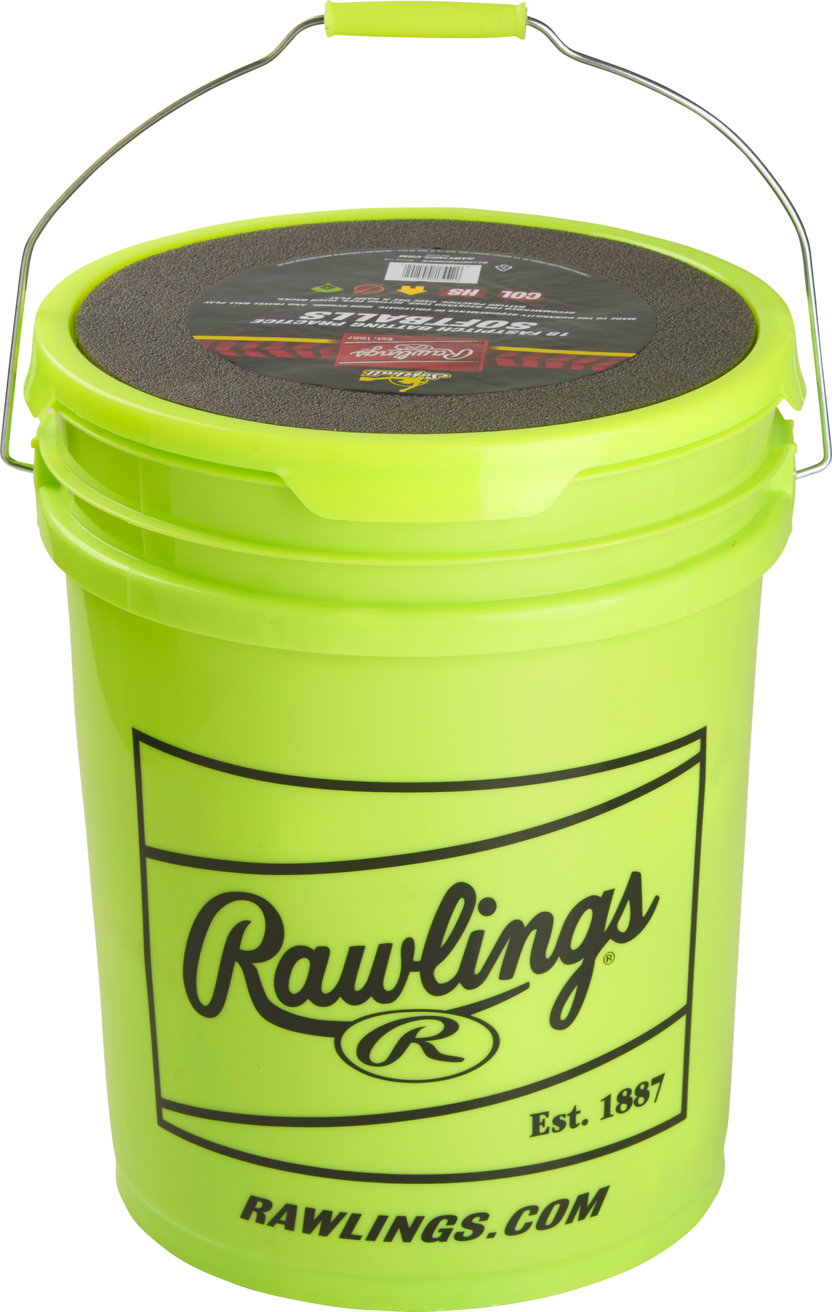 Rawlings 6 Gallon Collegiate/hs/travel Practice Ball/bucket Combo-1