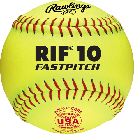 Rawlings USA 11 Inch Level 10 Firm Center Synthetic Cover Softballs