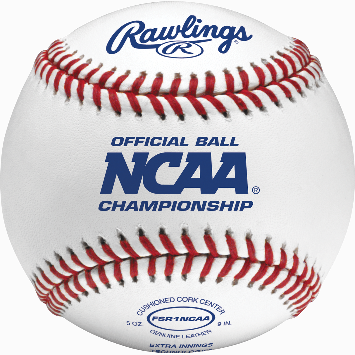 Rawlings NCAA Flat Seam Cushioned Cork Center Wool Windings Eit Baseballs