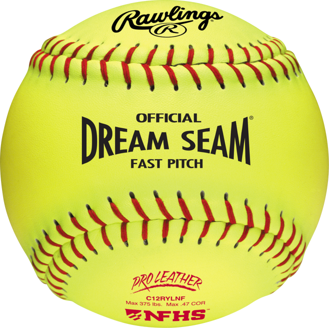 Rawlings 12-inch Pro Leather Dream Seam Nfhs Fastpitch Softball