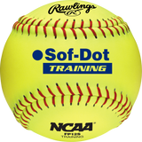 Rawlings FP12S 12" NCAA Soft Poly-Core Training Fastpitch Softballs - 1 Dozen