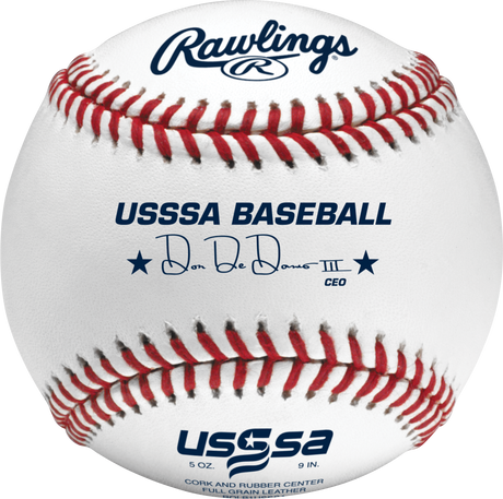 Rawlings ROLB1USSSA USSSA Competition Grade Baseballs - 1 Dozen