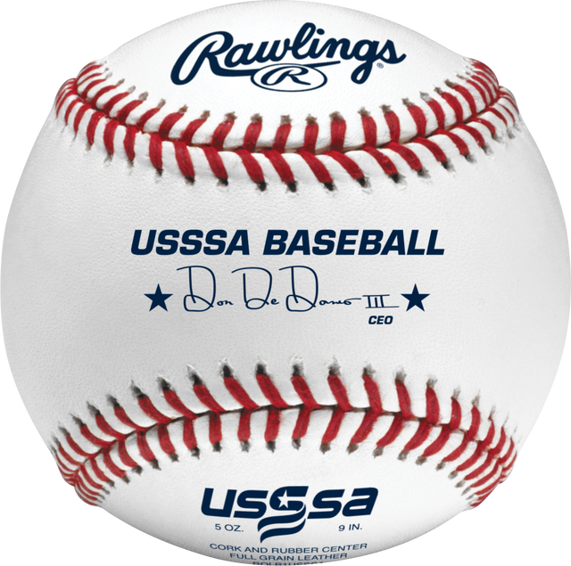 Rawlings ROLB1USSSA USSSA Competition Grade Baseballs - 1 Dozen