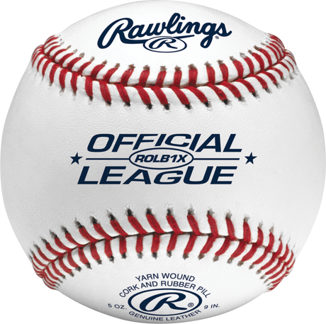 Rawlings ROLB1X Official League Practice Grade Baseballs - 1 Dozen
