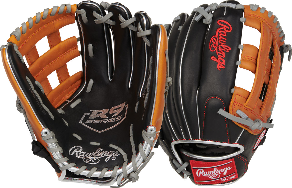 Rawlings R9 12" Outfield Baseball Glove-1