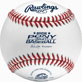 Rawlings RPLB1 Pony League Competition Grade Baseballs - 1 Dozen