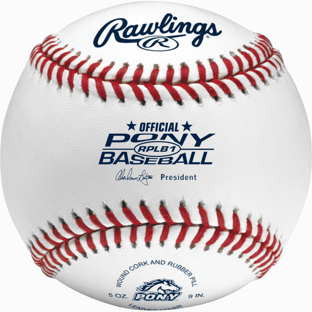 Rawlings RPLB1 Pony League Competition Grade Baseballs - 1 Dozen