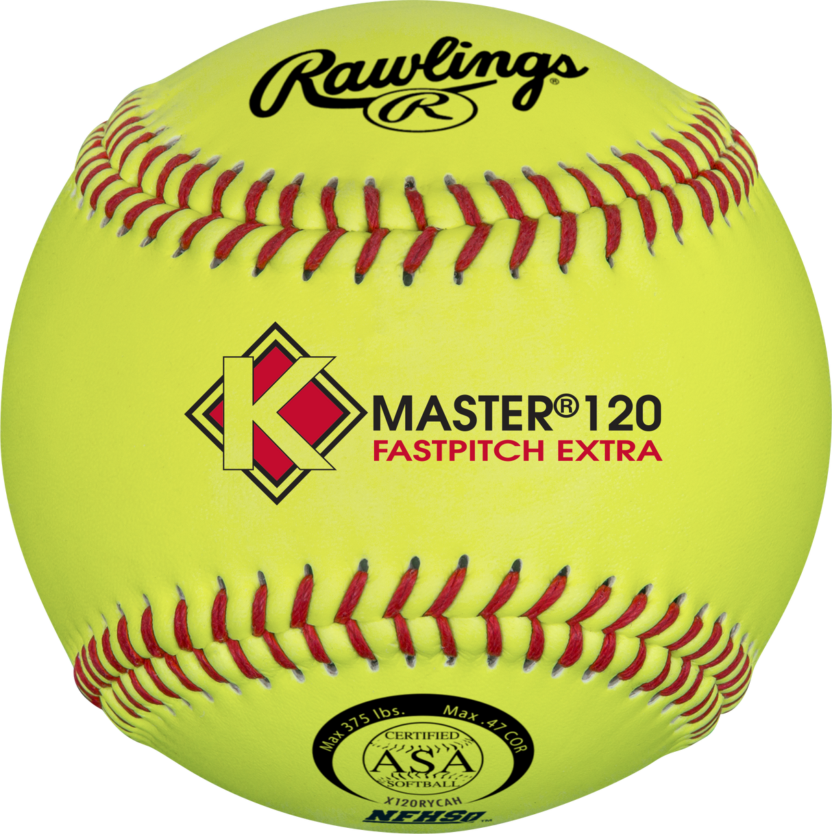 Rawlings Worth K-master Nfhs Yellow Poly-x Core Composite Cover Official Softballs