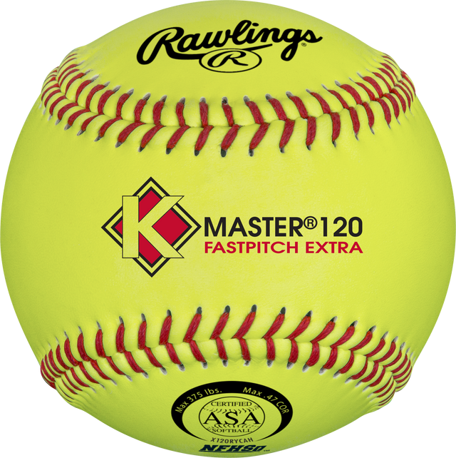 Rawlings Worth K-master Nfhs Yellow Poly-x Core Composite Cover Official Softballs