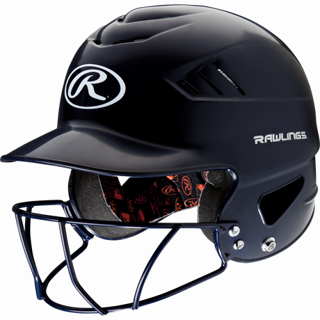 Rawlings Coolflo Baseball Batting Helmet with Facemask