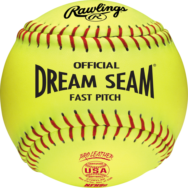 Rawlings ASA Nfhs 12 Inch Dream Seam High Density Cork Core Leather Softballs