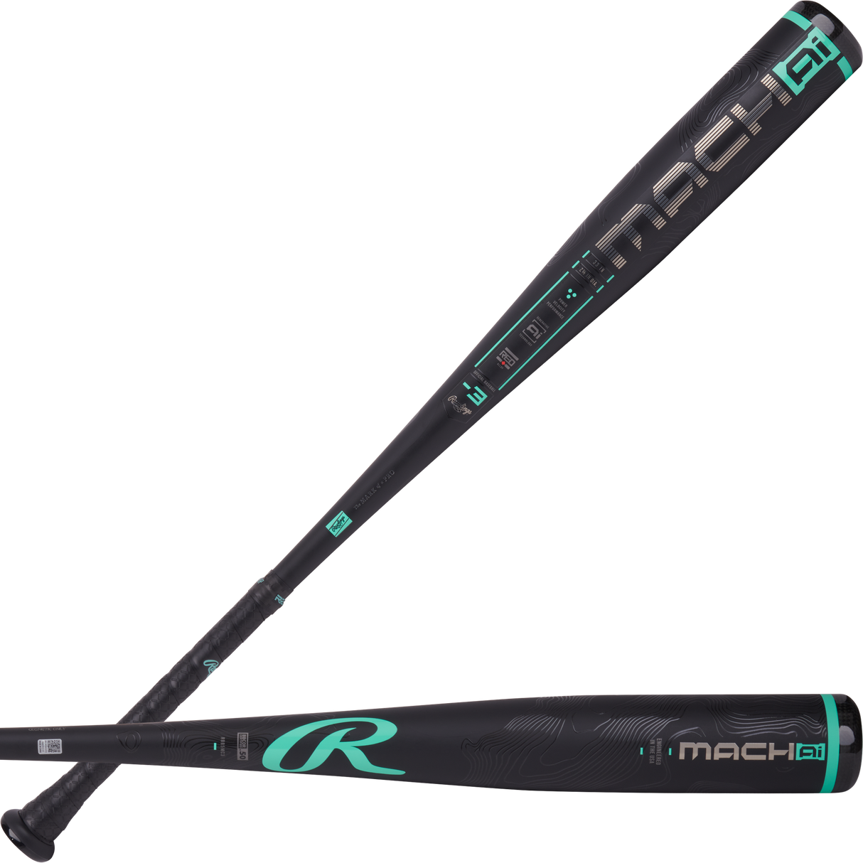Rawlings Mach BBCOR -3 Baseball Bat-1