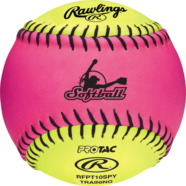 Rawlings 10" Optic Pink/optic Yellow Fpex Soft Training Ball