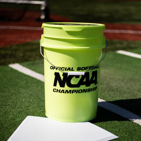 Rawlings 18 Fastpitch Softballs with 6 Gallon Practice Ball/Bucket Combo Softball Softballs All