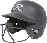 Rawlings Mach Hi-viz 1-tone Matte Fastpitch Softball Batting Helmet with Attached Face Guard-1