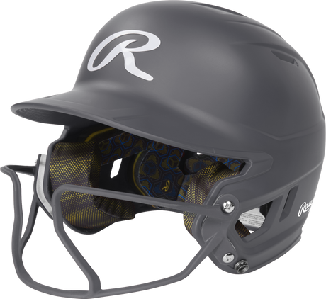 Rawlings Mach Hi-viz 1-tone Matte Fastpitch Softball Batting Helmet with Attached Face Guard-1