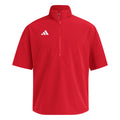 adidas Men's Short Sleeve Quarter Zip Woven Jacket-1