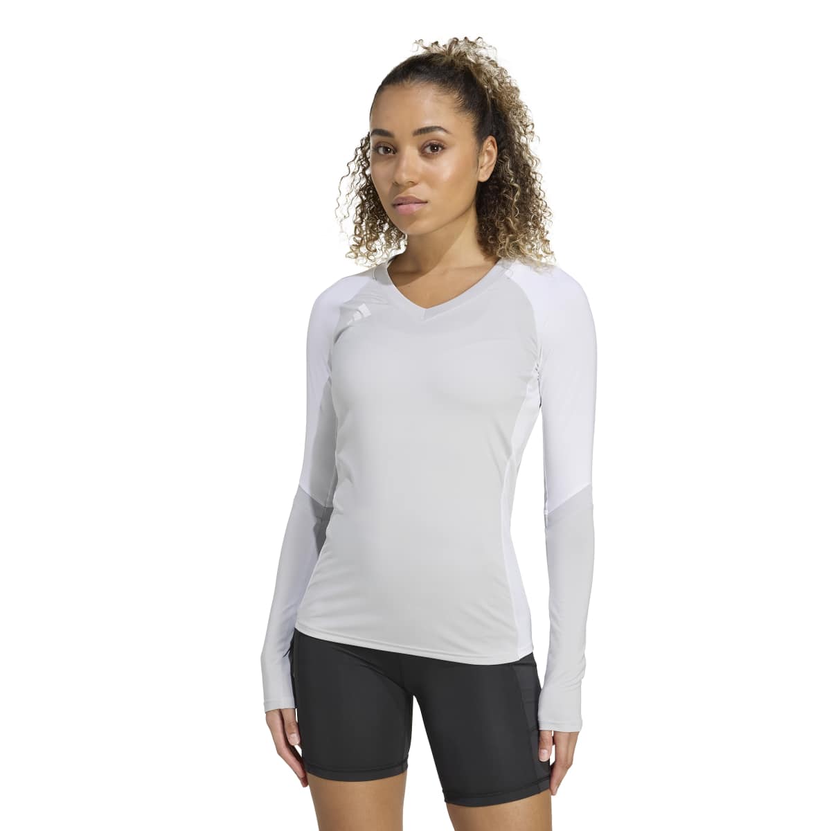 adidas Women's Volleyball Quickset Long Sleeve Jersey-6