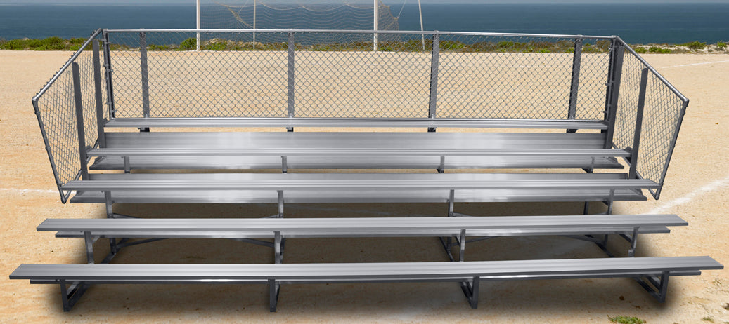 Gared 5 Row Fixed Spectator Bleacher without Aisle Sports Field Equipment All
