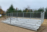 Gared 5-Row Fixed Spectator Bleacher with Aisle Sports Field Equipment All