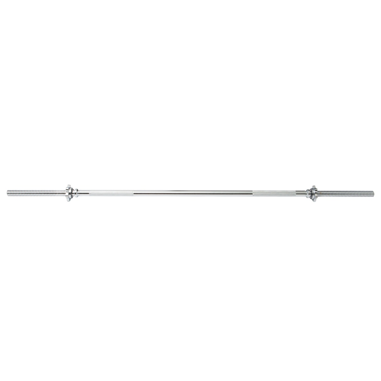 York Chrome Spin-Lock Weight Bar with Spin-Lock Collars