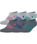 adidas Girls' Superlite 3.0 6-Pack No Show-1