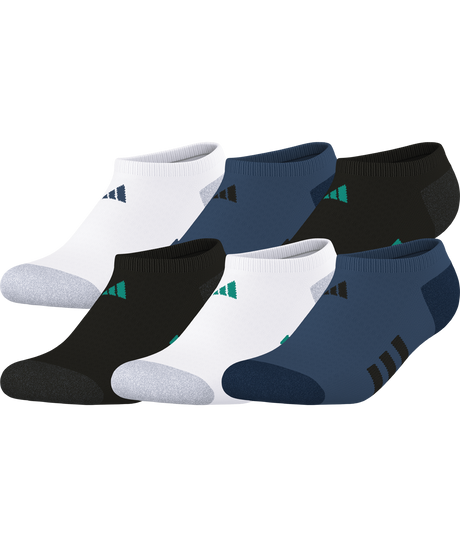 adidas Youth Athletic Cushioned 6-Pack No Show Socks-1