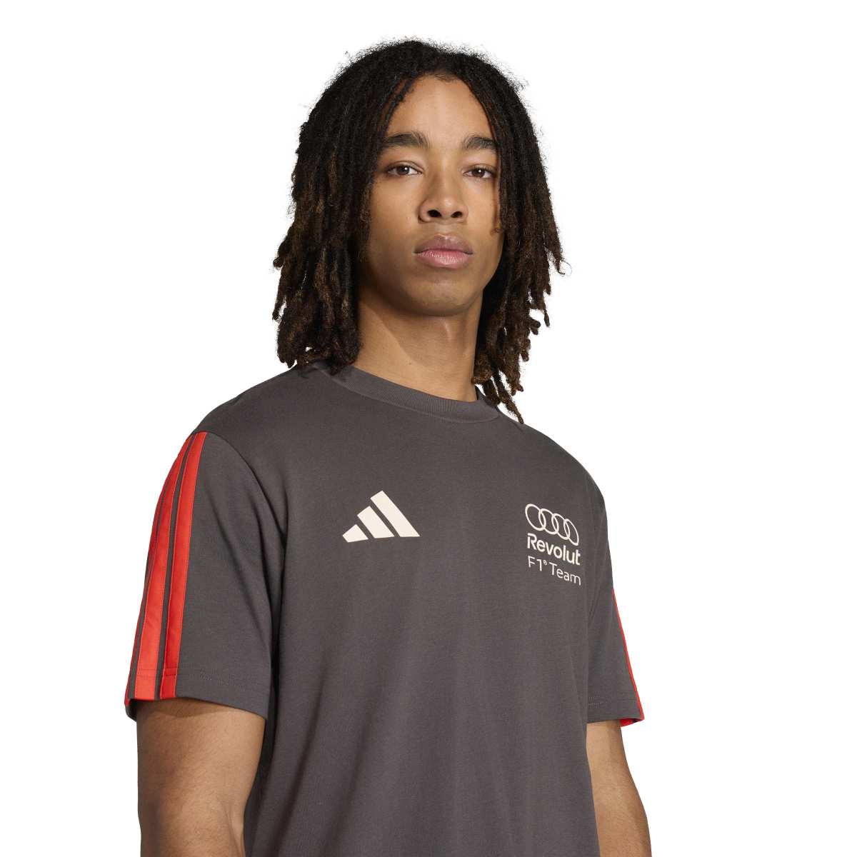 adidas Men's Audi Formula One Team DNA Short Sleeve Tee-5