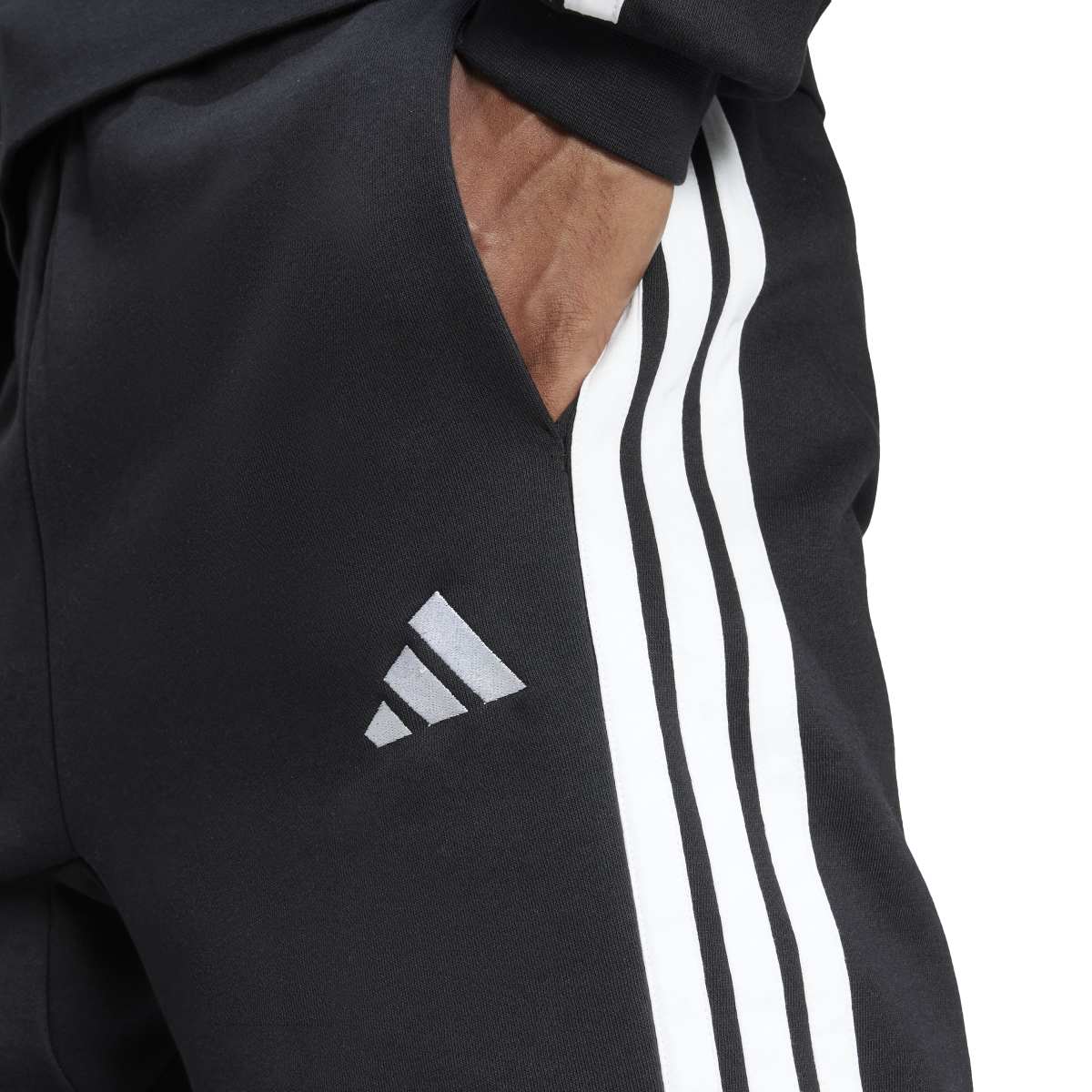 adidas Men's Essentials Three Stripes Fleece Shorts-7