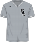 Nike Chicago White Sox Youth Institutional V-Neck Short Sleeve Synthetic Jersey
